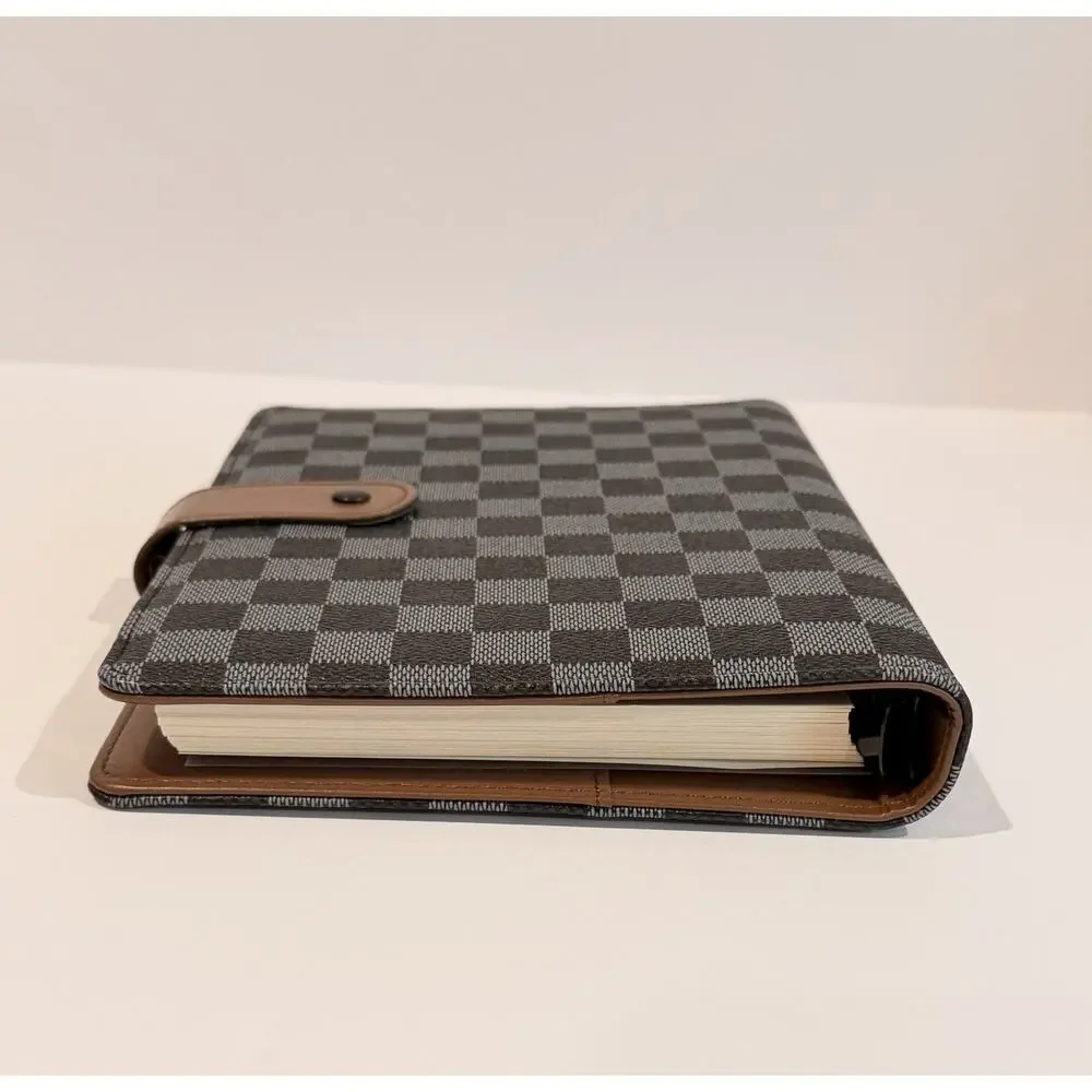 Daily Ritmo A5 Daily Planner Gray Black Checkered - New Without Box